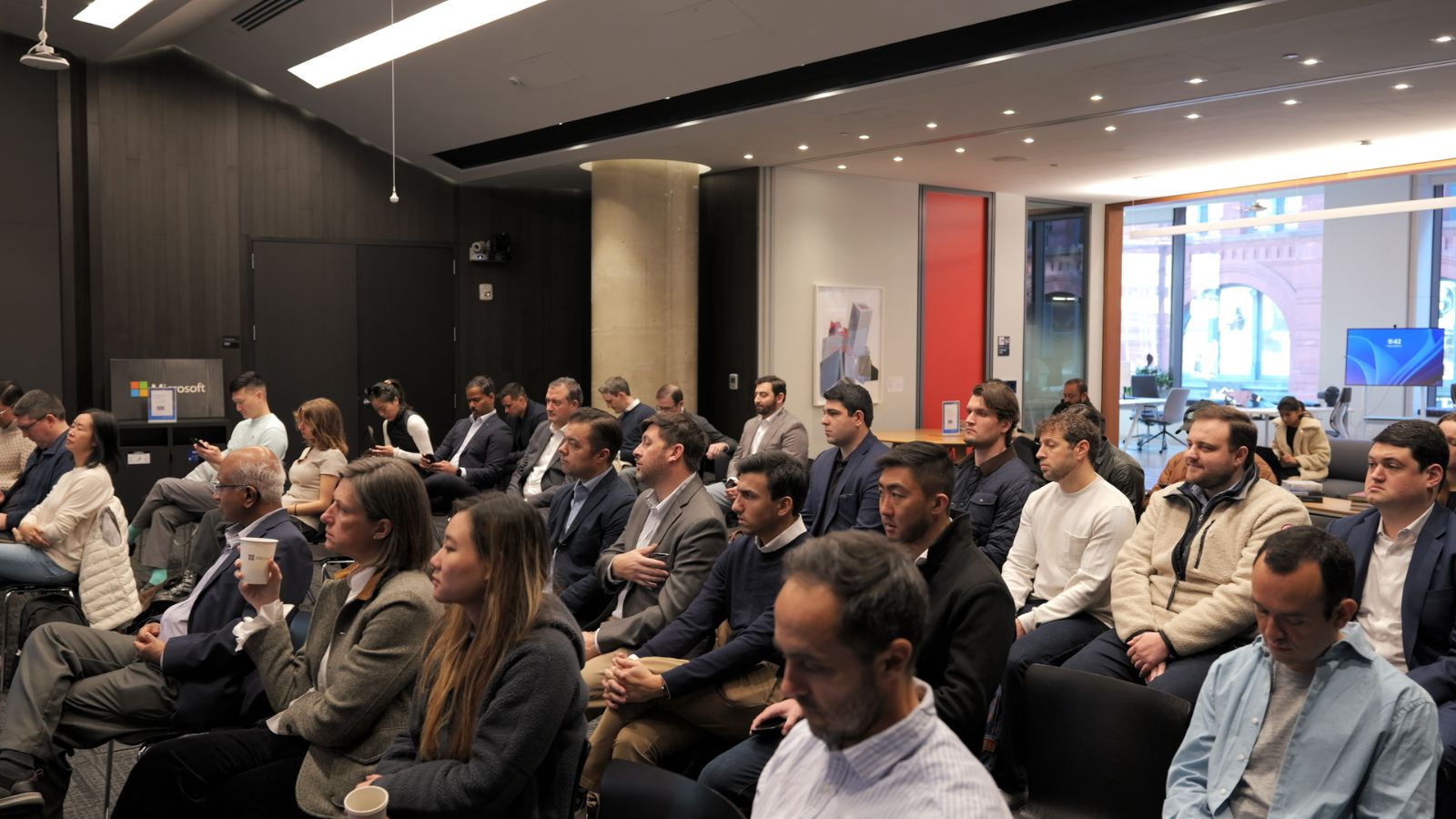 Attendees at an EEA institutional session at Microsoft in New York